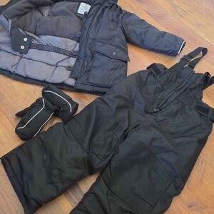 GAP Black Winter Snowsuit Set